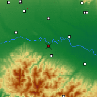 Nearby Forecast Locations - Placência - Mapa