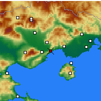 Nearby Forecast Locations - Cavala - Mapa
