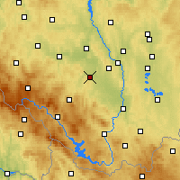 Nearby Forecast Locations - Vodňany - Mapa