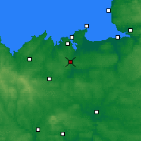 Nearby Forecast Locations - Dinan - Mapa