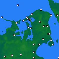 Nearby Forecast Locations - Frederiksværk - Mapa
