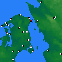 Nearby Forecast Locations - Helsingor - Mapa