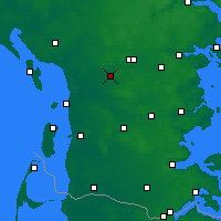 Nearby Forecast Locations - Lintrup Sogn - Mapa