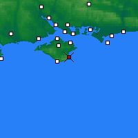 Nearby Forecast Locations - Shanklin - Mapa