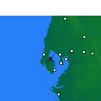 Nearby Forecast Locations - St Petersb.IAP - Mapa