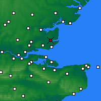Nearby Forecast Locations - Burnham-on-Crouch - Mapa