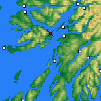 Nearby Forecast Locations - Ilha de Mull - Mapa