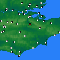 Nearby Forecast Locations - Maidstone - Mapa