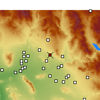Nearby Forecast Locations - Scottsdale - Mapa