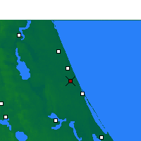 Nearby Forecast Locations - Daytona Beach - Mapa