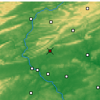 Nearby Forecast Locations - Fort Indiantown Gap - Mapa
