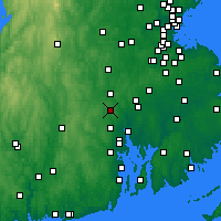 Nearby Forecast Locations - Pawtucket - Mapa