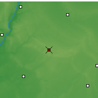 Nearby Forecast Locations - Bloomington - Mapa