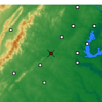 Nearby Forecast Locations - Culpeper - Mapa
