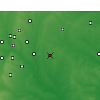 Nearby Forecast Locations - Terrell - Mapa