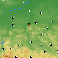 Nearby Forecast Locations - Dębica - Mapa