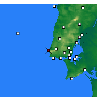 Nearby Forecast Locations - Cabo da Roca - Mapa