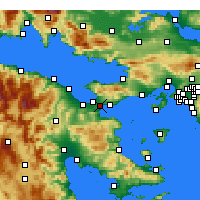 Nearby Forecast Locations - Isthmia - Mapa
