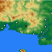 Nearby Forecast Locations - Sapes - Mapa