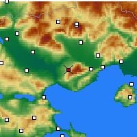 Nearby Forecast Locations - Rodolivos - Mapa