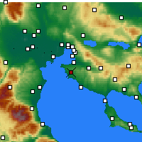 Nearby Forecast Locations - Epanomi - Mapa