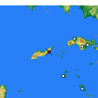 Nearby Forecast Locations - Agios Kirykos - Mapa