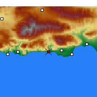 Nearby Forecast Locations - Adra - Mapa