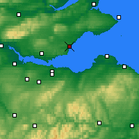 Nearby Forecast Locations - Kirkcaldy - Mapa