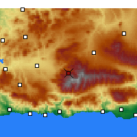 Nearby Forecast Locations - Pradollano - Mapa