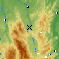 Nearby Forecast Locations - Roanne - Mapa
