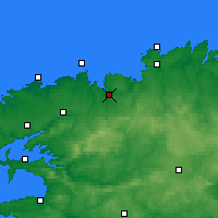 Nearby Forecast Locations - Morlaix - Mapa
