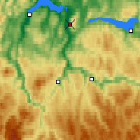 Nearby Forecast Locations - Vassfjellet - Mapa