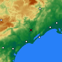 Nearby Forecast Locations - Paulhan - Mapa