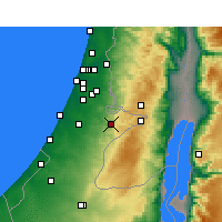 Nearby Forecast Locations - Bete-Semes - Mapa