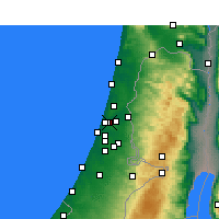 Nearby Forecast Locations - Bene Beraq - Mapa