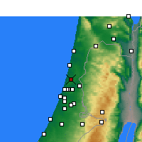 Nearby Forecast Locations - Ra'anana - Mapa