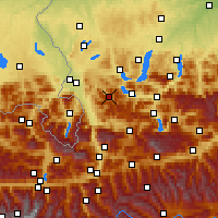 Nearby Forecast Locations - Hintersee - Mapa