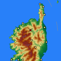 Nearby Forecast Locations - Castifao - Mapa