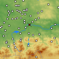 Nearby Forecast Locations - Oświęcim - Mapa