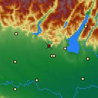 Nearby Forecast Locations - Bréscia - Mapa