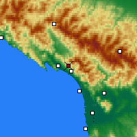Nearby Forecast Locations - Carrara - Mapa