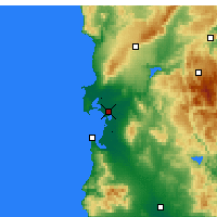 Nearby Forecast Locations - Oristano - Mapa