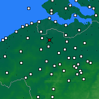 Nearby Forecast Locations - Eeklo - Mapa