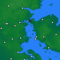 Nearby Forecast Locations - Middelfart - Mapa