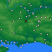 Nearby Forecast Locations - Guildford - Mapa