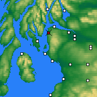 Nearby Forecast Locations - Inverkip - Mapa