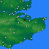 Nearby Forecast Locations - Sittingbourne - Mapa