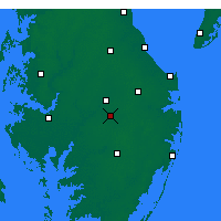 Nearby Forecast Locations - Laurel - Mapa