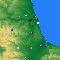 Nearby Forecast Locations - Gateshead - Mapa