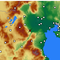Nearby Forecast Locations - Véria - Mapa